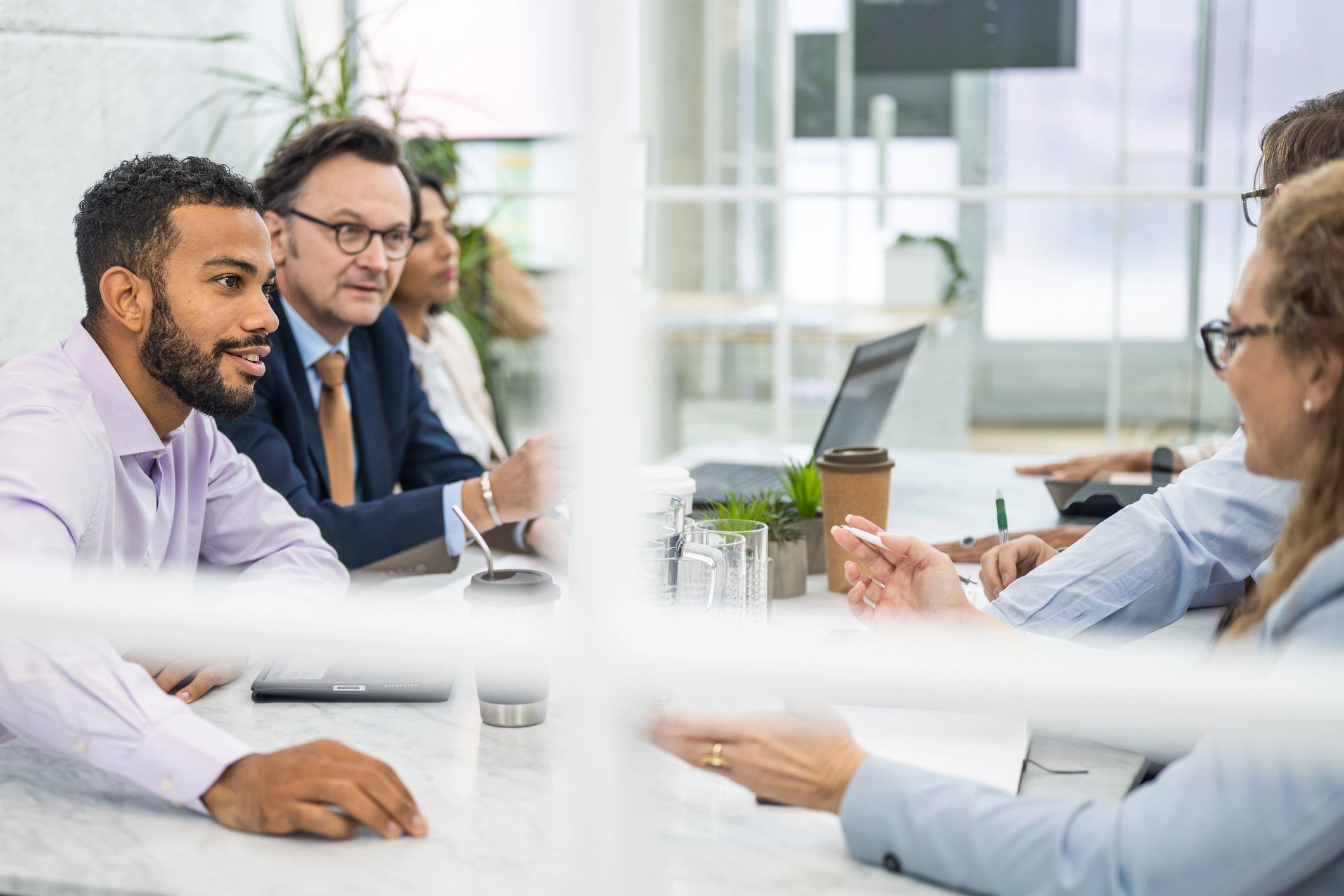 Portrait of a business client