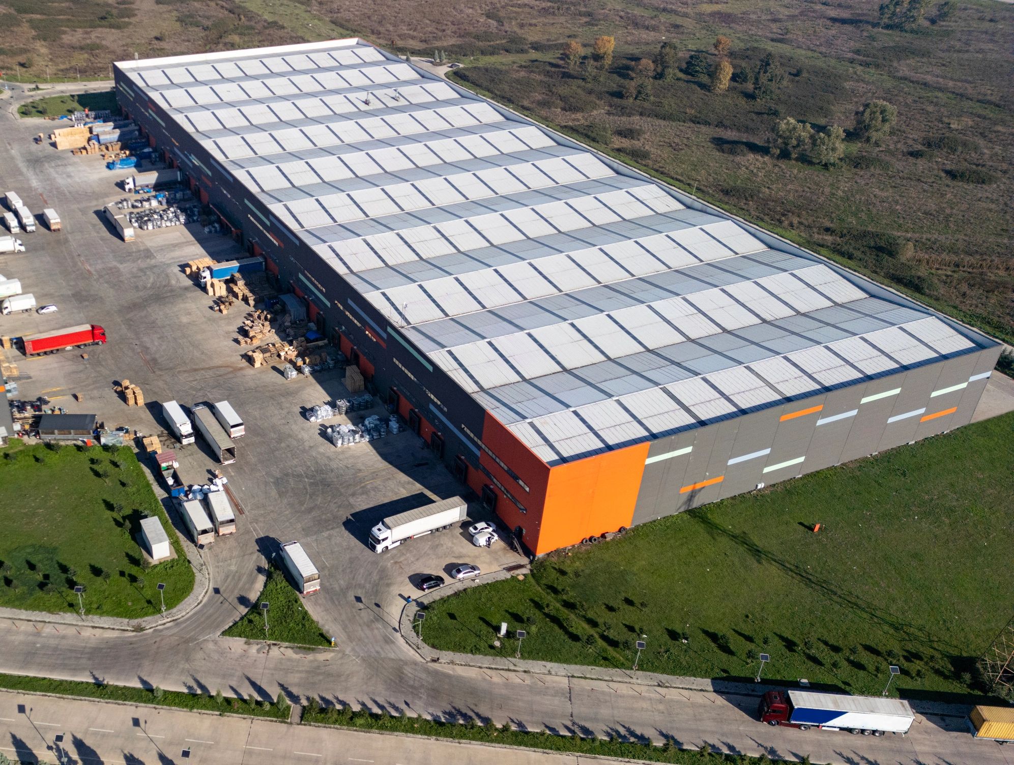 Modern logistics center serving industrial and packaging supply chains